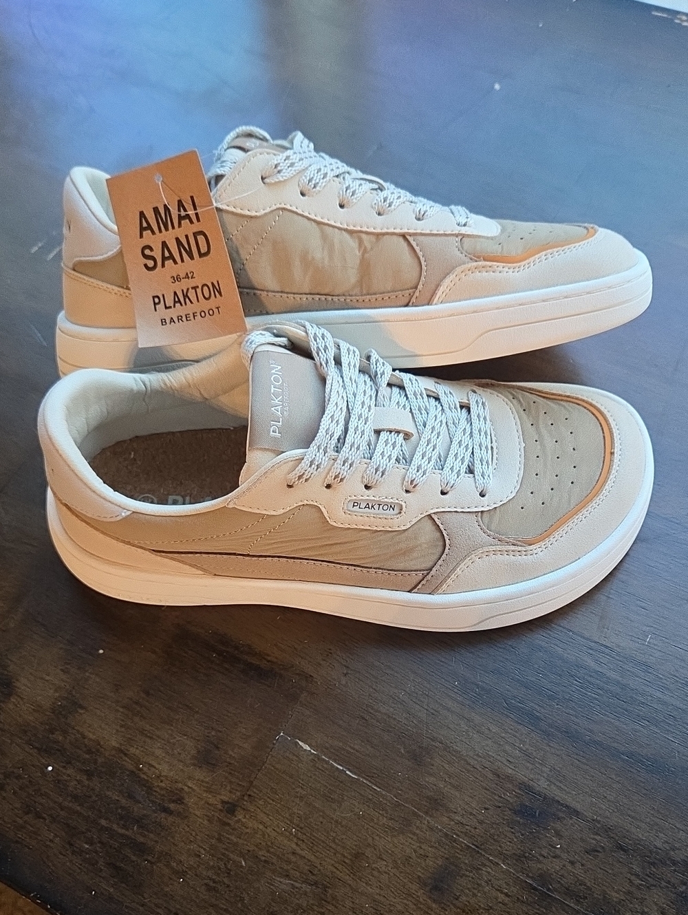 Plakton Barefoot Size EU 37 Women's Amai Sand Wide Casual Sneakers NEW